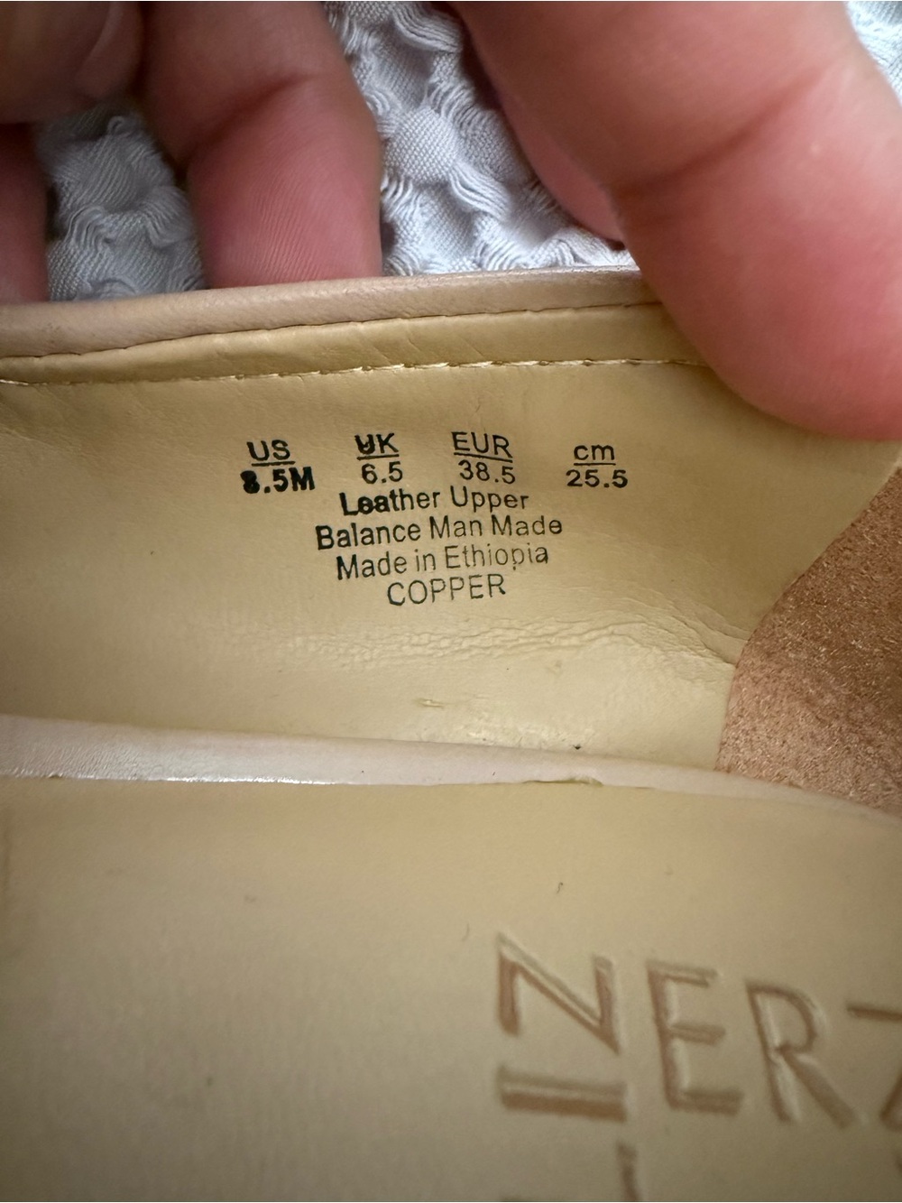 Naturalizer Women's Nude Peep-Toe Wedge Flats size 8.5M - Picture 2 of 8